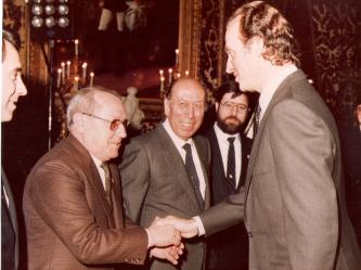 Con S.M. el Rey D. Juan Carlos.